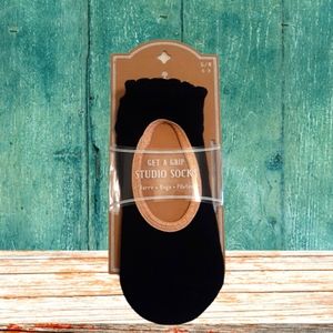 Oak & Reed Get A Grip Blk/Gold Studio Socks